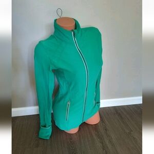 Kirkland Signature Women's Green Thumb Hole Long Sleeve Knit Sport Jacket  Small
